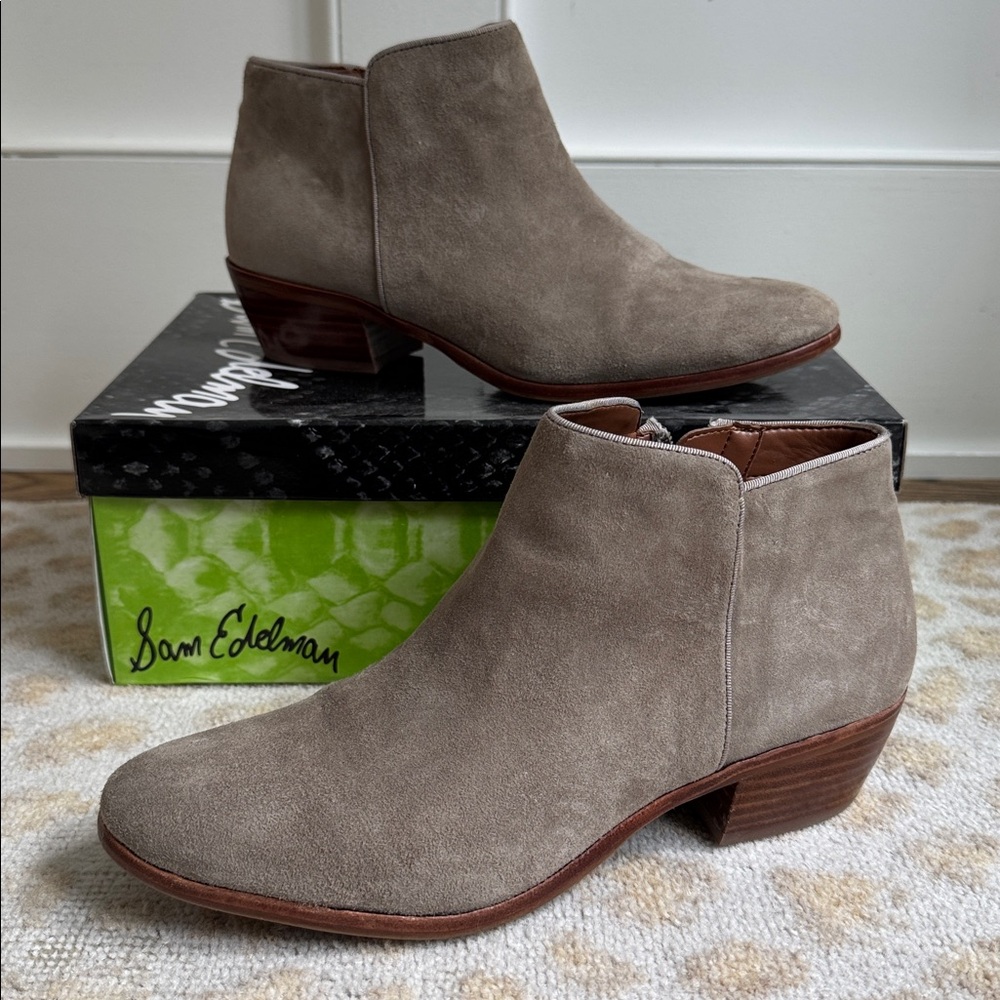 Sam Edelman Petty Putty Suede Ankle Booties size 8